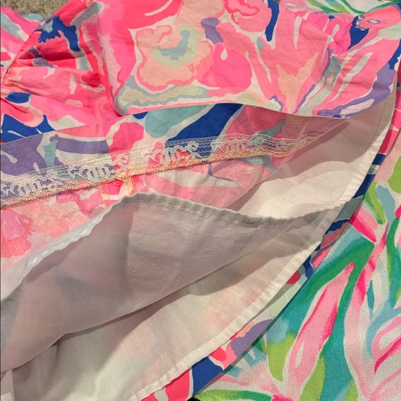 Bundle Lilly Pulitzer Pink and Blue Floral Kids Dress-set of 2 - Picture 13 of 15